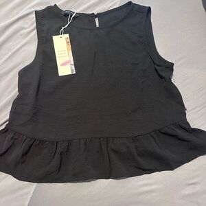 Small Cute Black Doll Top